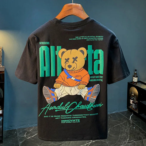 Bear Printed Graphic Tee